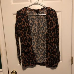 Animal Print long sleeve cardigan